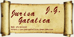 Juriša Gatalica vizit kartica